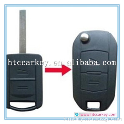 High quality car key case or cover for 2 Button Refitting Flip key Remote Silca: HU100 opel car key